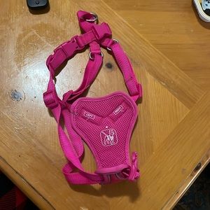 Dog harness pink medium